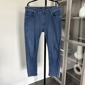 Barmas Dean Indigo Blue Lightweight Cotton Denim Straight Leg Jeans 36 Italy
